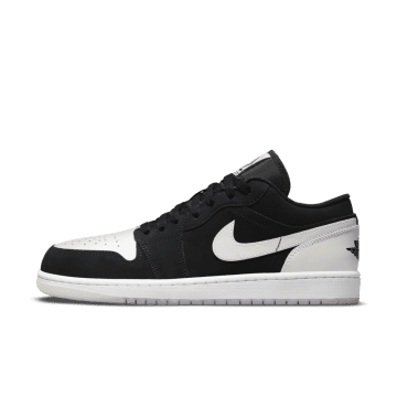 Air Jordan 1 Low Black White Diamond (DH6931-001)