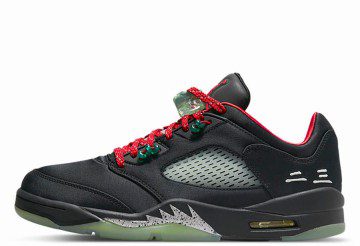 Air Jordan 5 x Clot Low Black Red (DM4640-036)