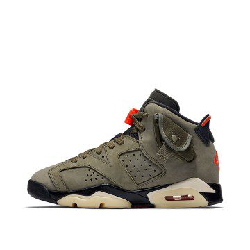 Air Jordan 6 x Travis Scott Medium Olive (GS) (CN1085-200)
