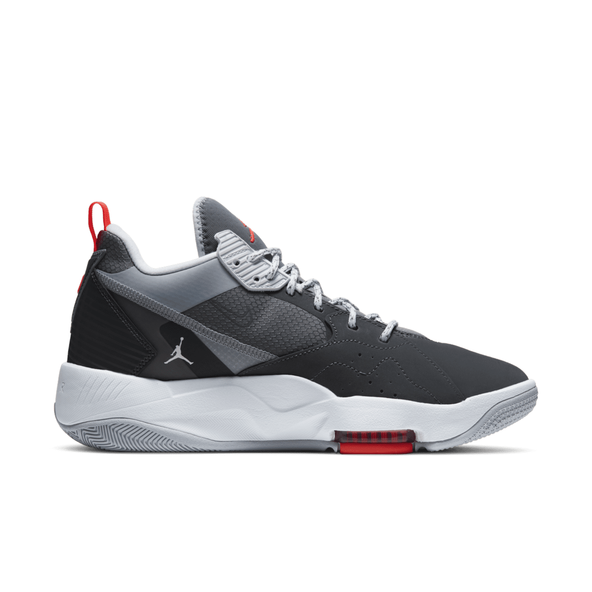 jordan zoom 92 dark smoke grey gym red