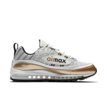 Nike Air Max 98 UK Prime Meridian (GMT Pack) Summit White Metallic Gold (AJ6302-100)