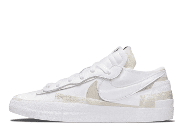 Nike x Sacai Blazer Low White Patent Leather (DM6443-100)