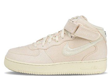 Nike x Stussy Air Force 1 Mid Fossil (DJ7841-200)
