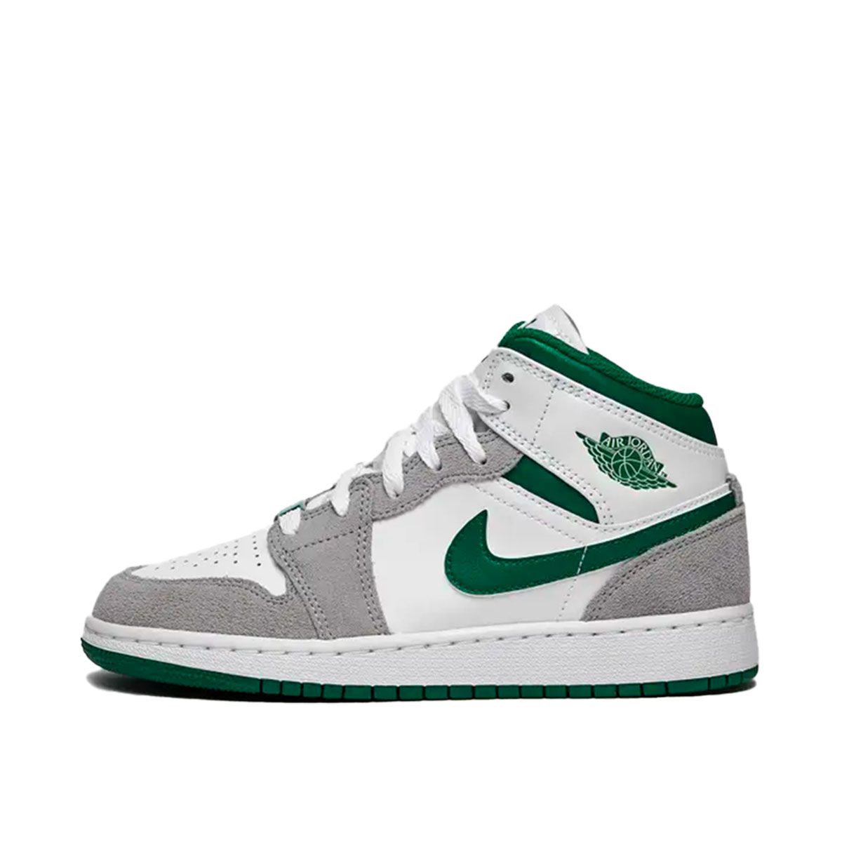 Air Jordan 1 Mid SE White Pine Green Smoke Grey (GS) (DC7248-103)
