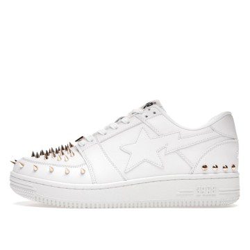 BAPE Sta Low White Gold Studded (1H20-191-020-WHT)
