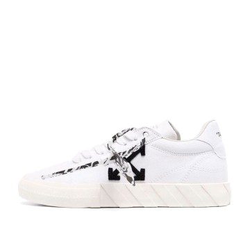 Off-White WMNS Vulc Eco Canvas Low White Black (OWIA178F21FAB0020110)