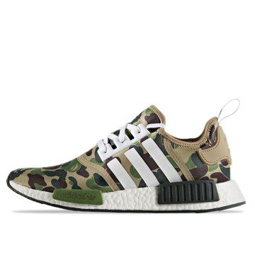 Adidas x Bape NMD R1 Olive Camo (BA7326)