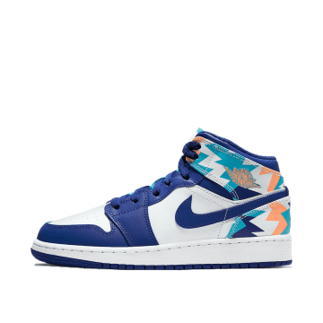 Air Jordan 1 Mid Geometric Print (GS) (555112-105)