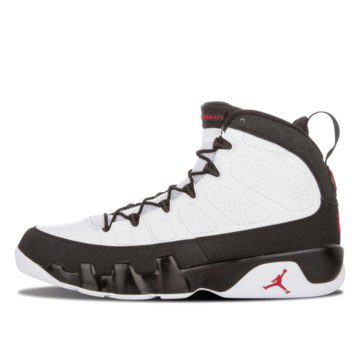 Air Jordan 9 Retro White Black Red (302370-102)