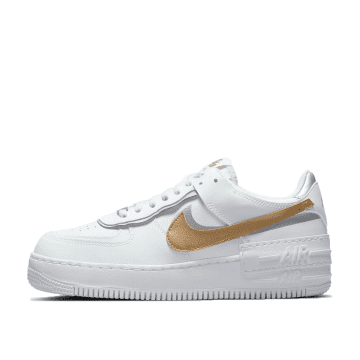 Nike WMNS Air Force 1 Shadow Gold Swoosh (DM3064-100)