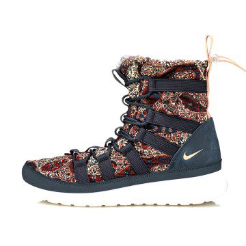 Nike WMNS x Liberty of London Rosherun Hi Sneakerboot QS Armory Navy (633519-402)