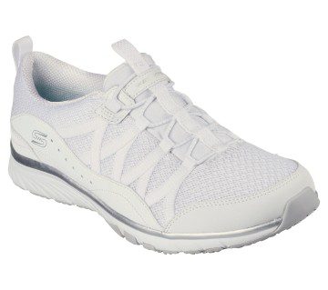 Skechers Gratis Sport – Live Golden – Wit / Zilver (104281-WSL)