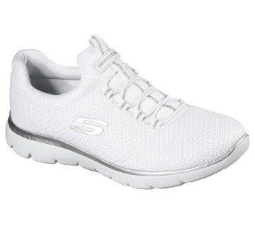 Skechers Summits – Wit / Zilver (12980-WSL)