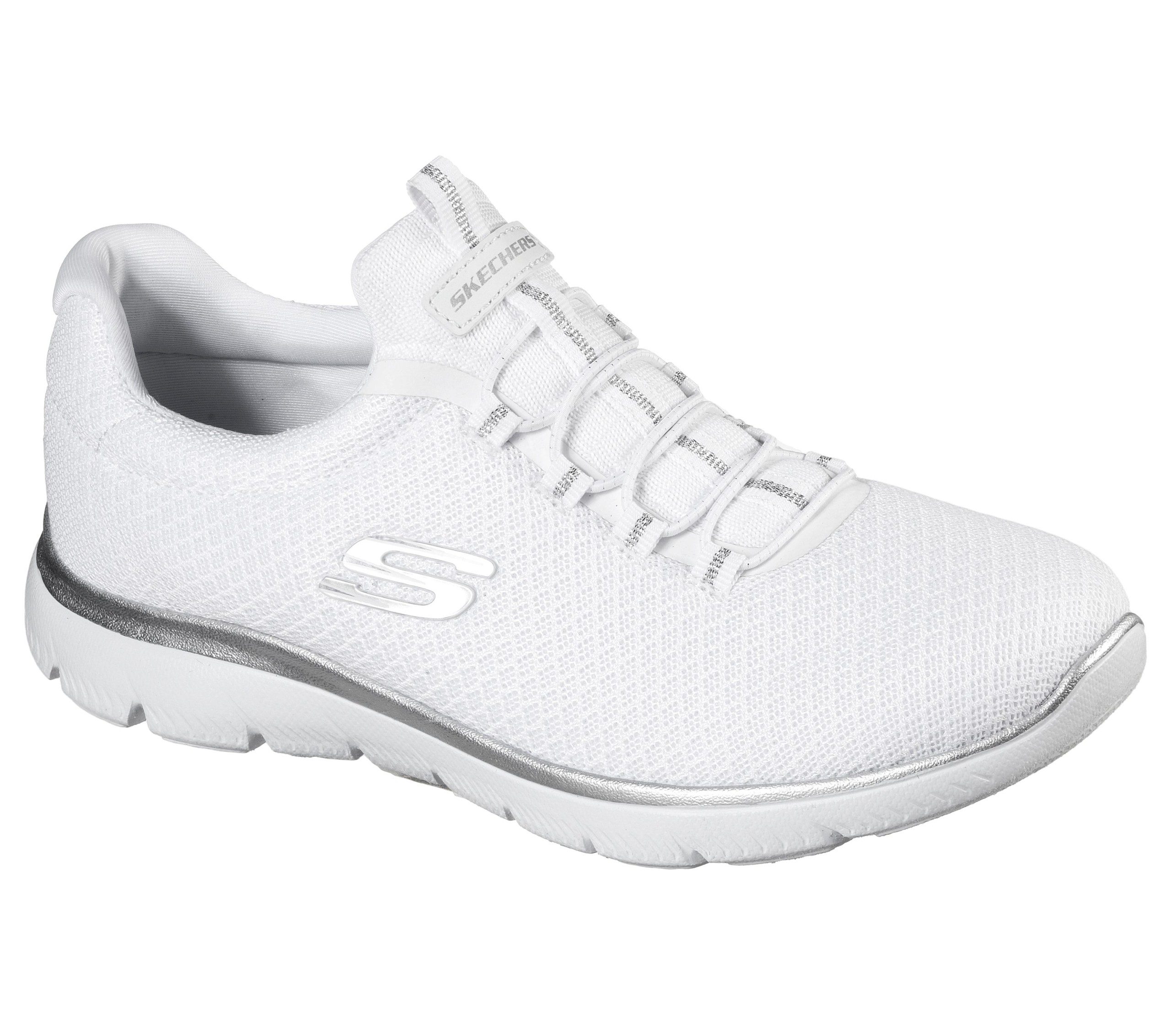Skechers Summits – Wit / Zilver (12980-WSL)