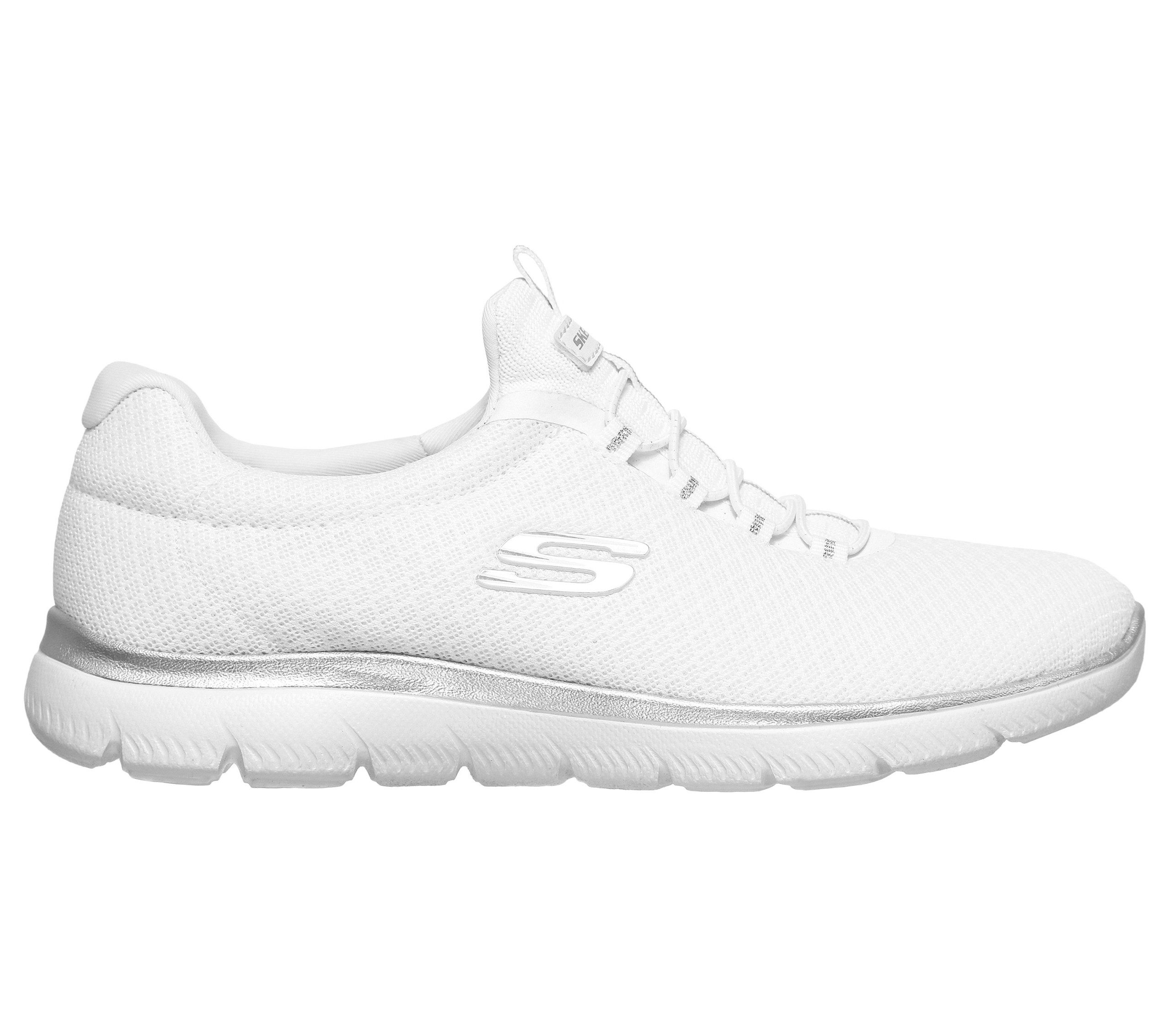 Skechers Summits – Wit / Zilver (12980-WSL)