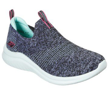 Skechers Ultra Flex 2.0 – Pretty Dazzling – Zwart / Wit (149181-BKW)