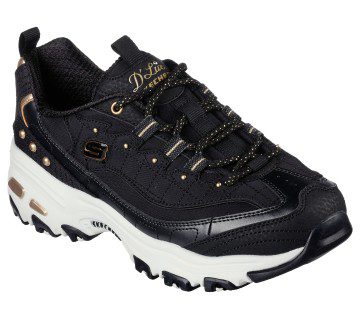 Skechers D’Lites – Zwart / Goud (149267-BKGD)