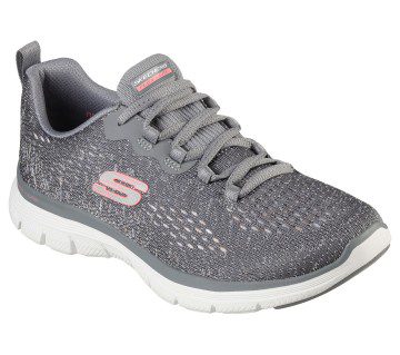 Skechers Flex Appeal 4.0 – Vivid Spirit – Grijs / Roze (149301-GYPK)