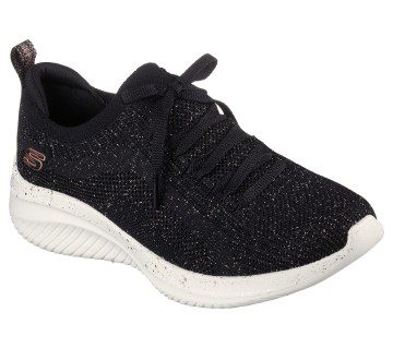 Skechers Ultra Flex 3.0 – Let’s Dance – Zwart / Roos Goud (149865-BKRG)