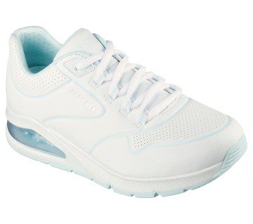 Skechers Uno 2 – Air Feels – Wit / Licht Blauw (155629-WLBL)
