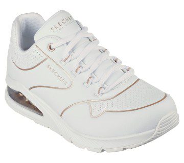 Skechers Uno 2 – Golden Trim – Wit / Goud (155637-WTGD)