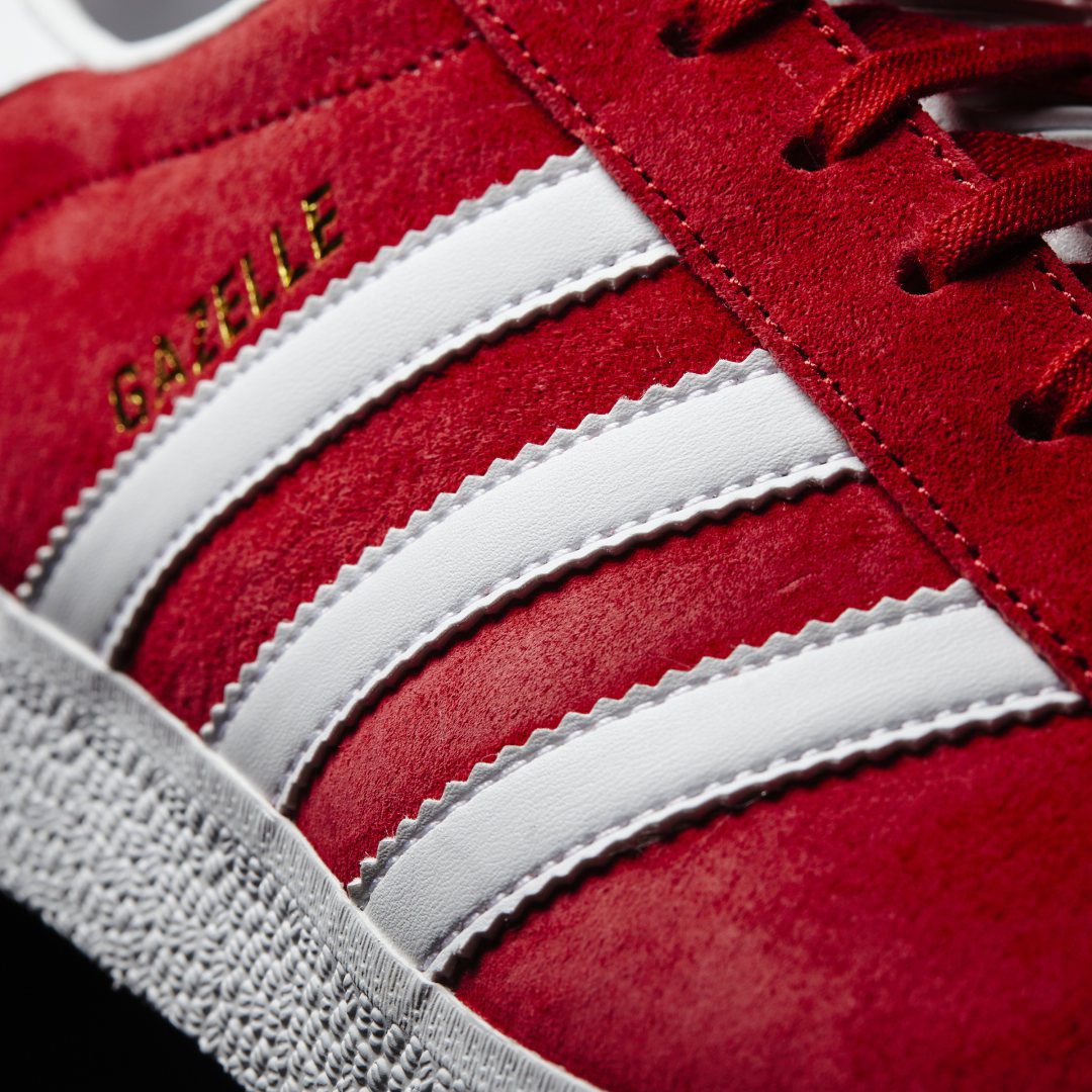adidas Gazelle Power Red / White / Gold Metallic (BB5486)