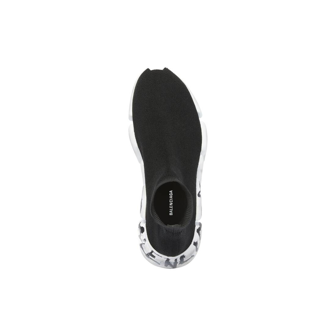 Balenciaga Speed 2.0 Graffiti Recycled Knit Trainers Black (617196W2DD41091)
