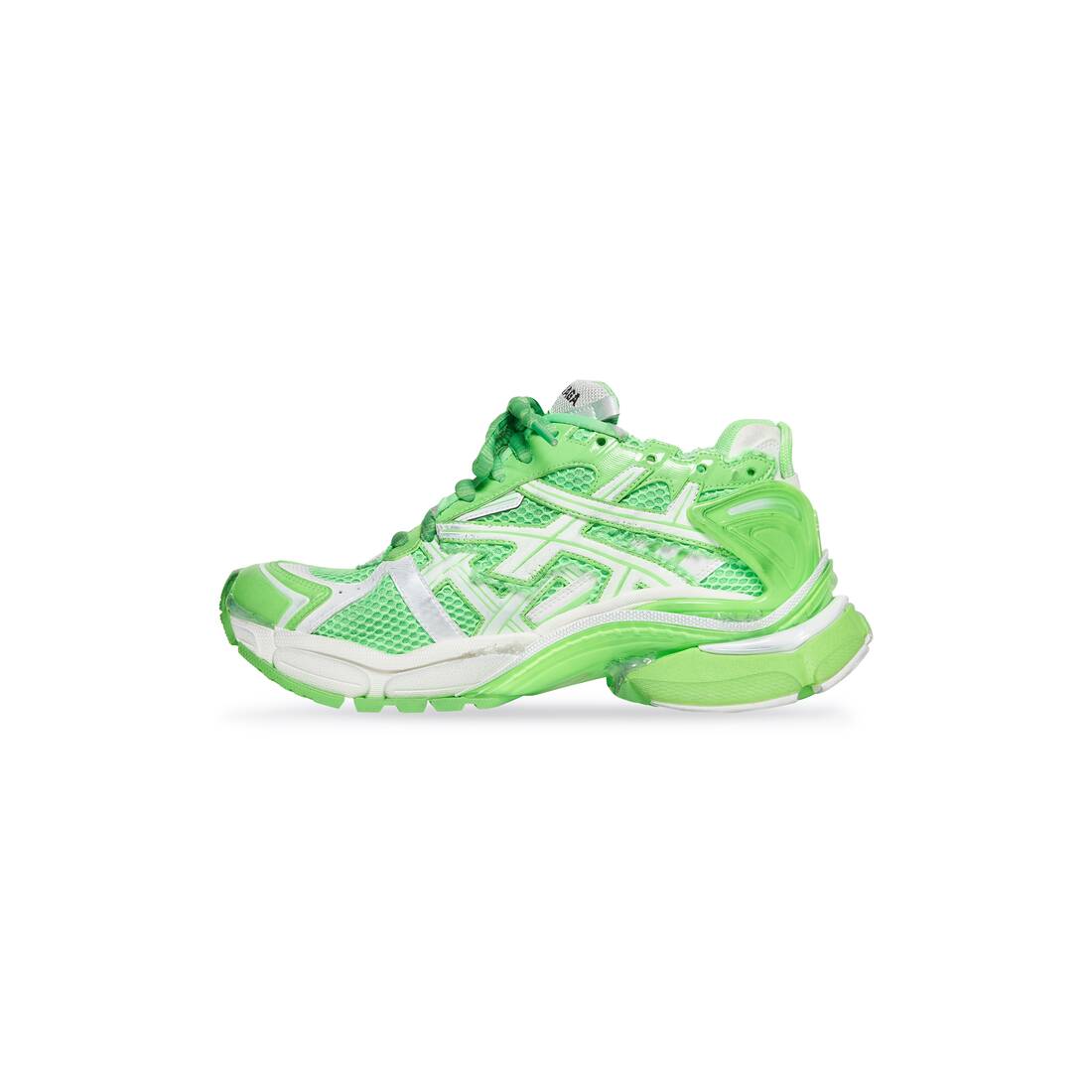 Balenciaga Runner Trainers Fluo Green (677403W3RBM3590)
