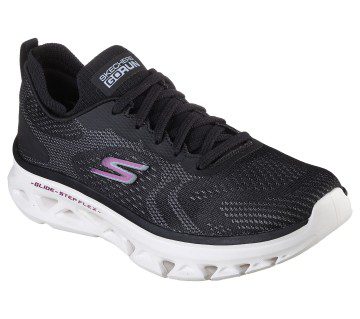 Skechers GO RUN Glide-Step Flex – Skylar – Zwart / Wit (128892-BKW)