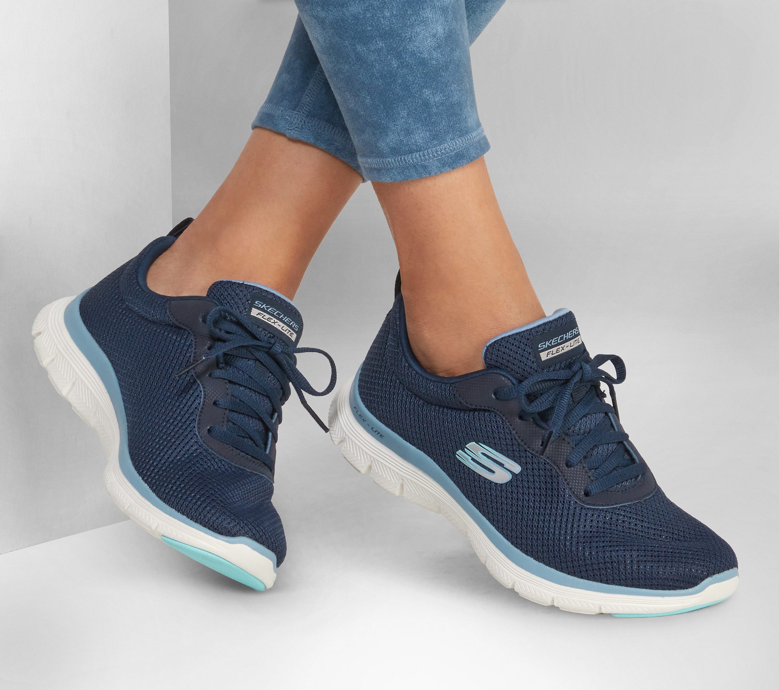 Skechers Flex Appeal 4.0 – Brilliant View – Marine / Blauw (149303-NVBL)