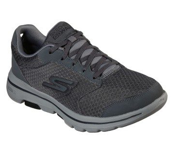 Skechers GO WALK 5 – Qualify – Houtskool / Zwart (55509-CCBK)