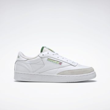 Reebok Club C 85 Vintage Schoenen Cloud White / Glen Green / Acid Yellow