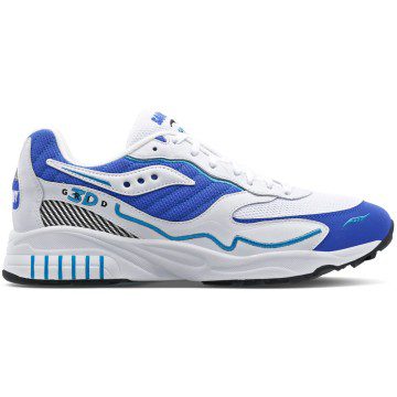 Saucony 3D Grid Hurricane White / Royal (S70646-2)