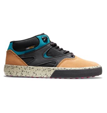 DC Shoes Kalis Vulc Mid Wnt black/brown/green (ADYS300744-XKCG)