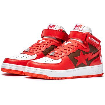 A Bathing Ape Bape Sta Mid Red (2022) (1I20-291-010 RED)