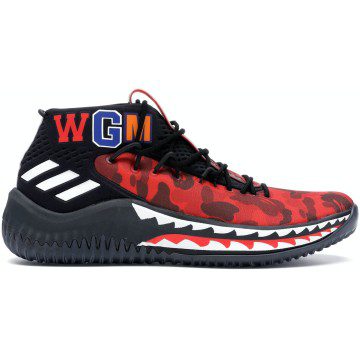 adidas Dame 4 A Bathing Ape Red (AP9976)