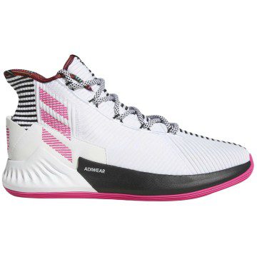 adidas D Rose 9 White Black Pink (BB7658)