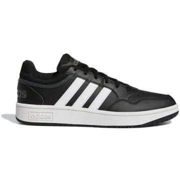 adidas Hoops 3.0 Low Black White Stripes (GY5432)