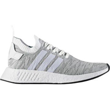 adidas NMD R2 Primeknit White Black (BY9410)