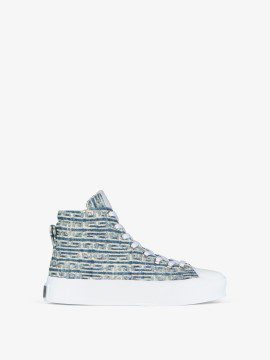 Givenchy City high-top sneakers in 4G jacquard (BE0025E1EL-457)