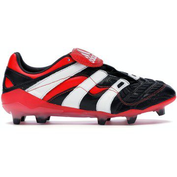 adidas Predator Accelerator Firm Ground Cleat Black White Red (D96665)
