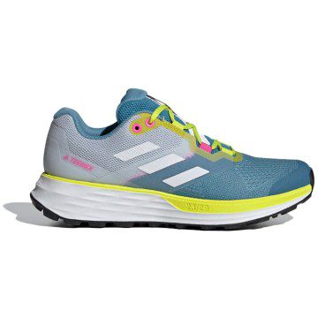 adidas Terrex Two Flow Trail Hazy Blue Acid Yellow (W) (FW9315)