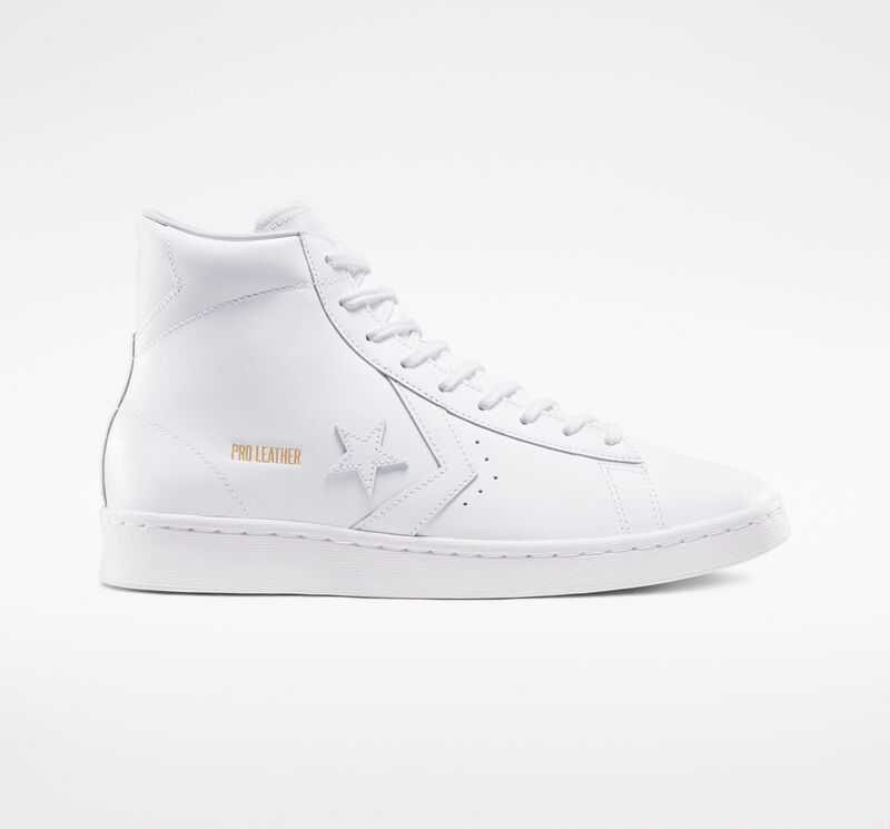 Converse Pro Leather Hi Triple White (166810C)