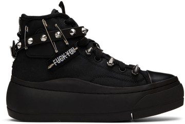 R13 Black Pyramid Studded Kurt Sneakers (R13S5034-001)