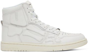 AMIRI White Hi Skel High-Top Sneakers (PF22MFS002-100)