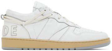 Rhude White Rhecess Low Sneakers (RHPF22FO04178377)