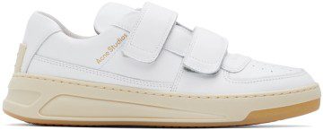 Acne Studios White Velcro Perey Sneakers (BD0111-)