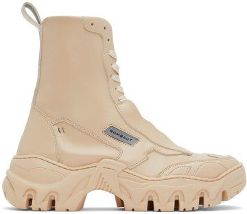 Rombaut SSENSE Exclusive Beige Boccaccio II High-Top Sneakers (S22-B-045)