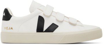 VEJA White & Black Recife Sneakers (RC0502790)