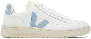 VEJA White & Blue V-12 Sneakers (XD0202787)